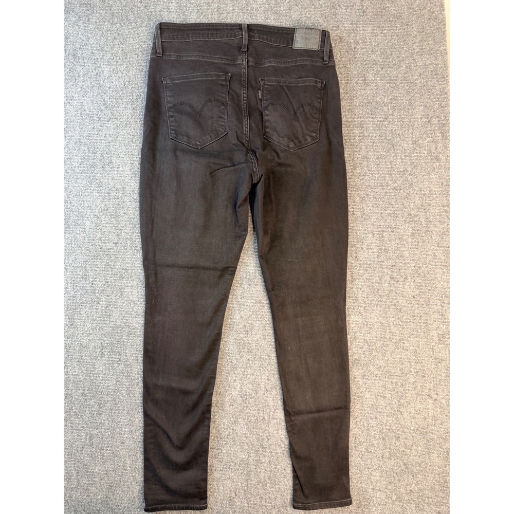 Levis 721 High Rise Skinny Jeans Womens 32x30 Black Stretch Denim Pants 18882-00 - Picture 9 of 9
